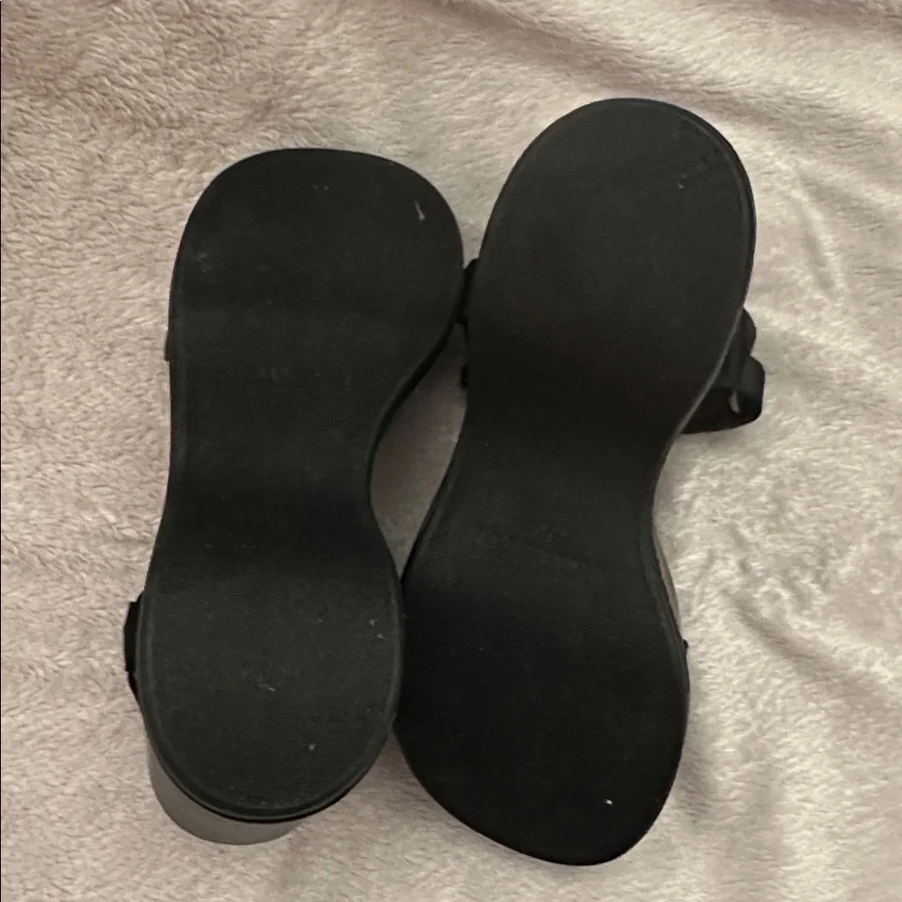 NWT Karl Lagerfeld Kiana Platform Wedge Sandal - Black - Women's Size 7.5 - Picture 2 of 12